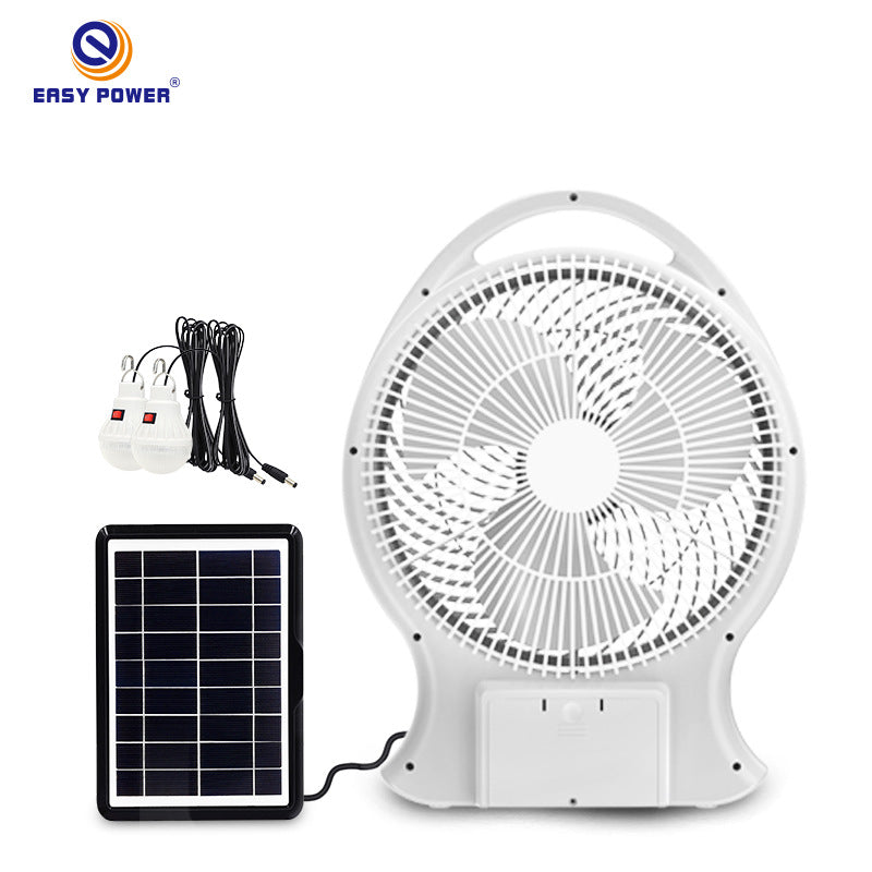 12-Inch Solar-Powered Portable Fan