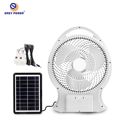 12-Inch Solar-Powered Portable Fan