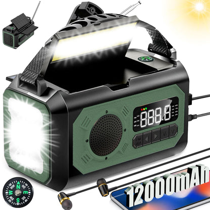 Portable Solar Radio with charger panels