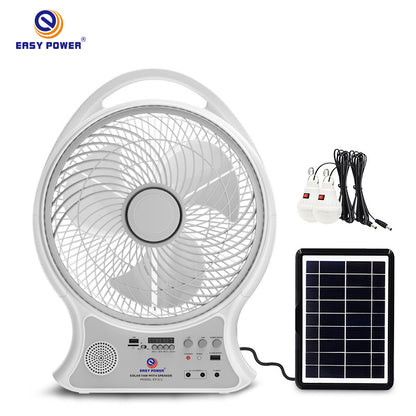 12-Inch Solar-Powered Portable Fan
